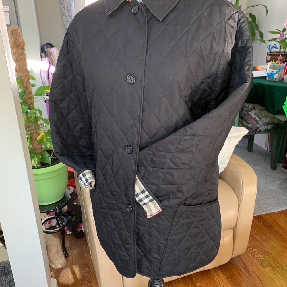 Burberry LONDON Diamond Quilted  Coat Nova Check
